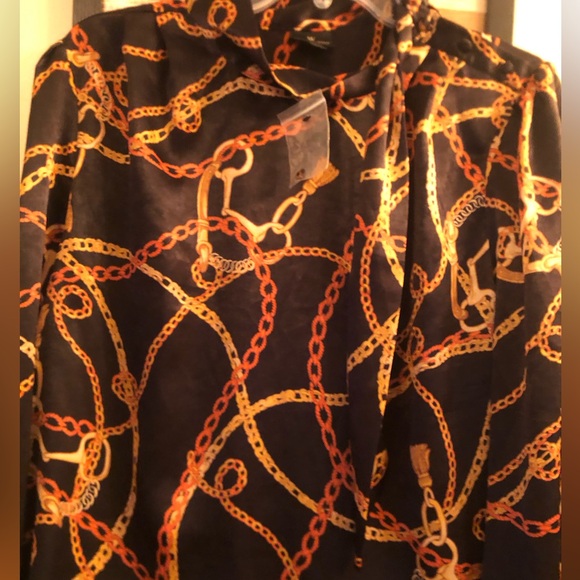 Worthington Jackets & Blazers - NWT Chain Print Women's Blouse XL